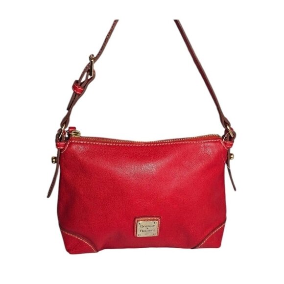 Dooney & Bourke Red Leather Shoulder Bag - Picture 5 of 5